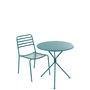 Voir la diapositive 4 : Paris Prix Table de Jardin en Métal  Tripod  72cm Turquoise
