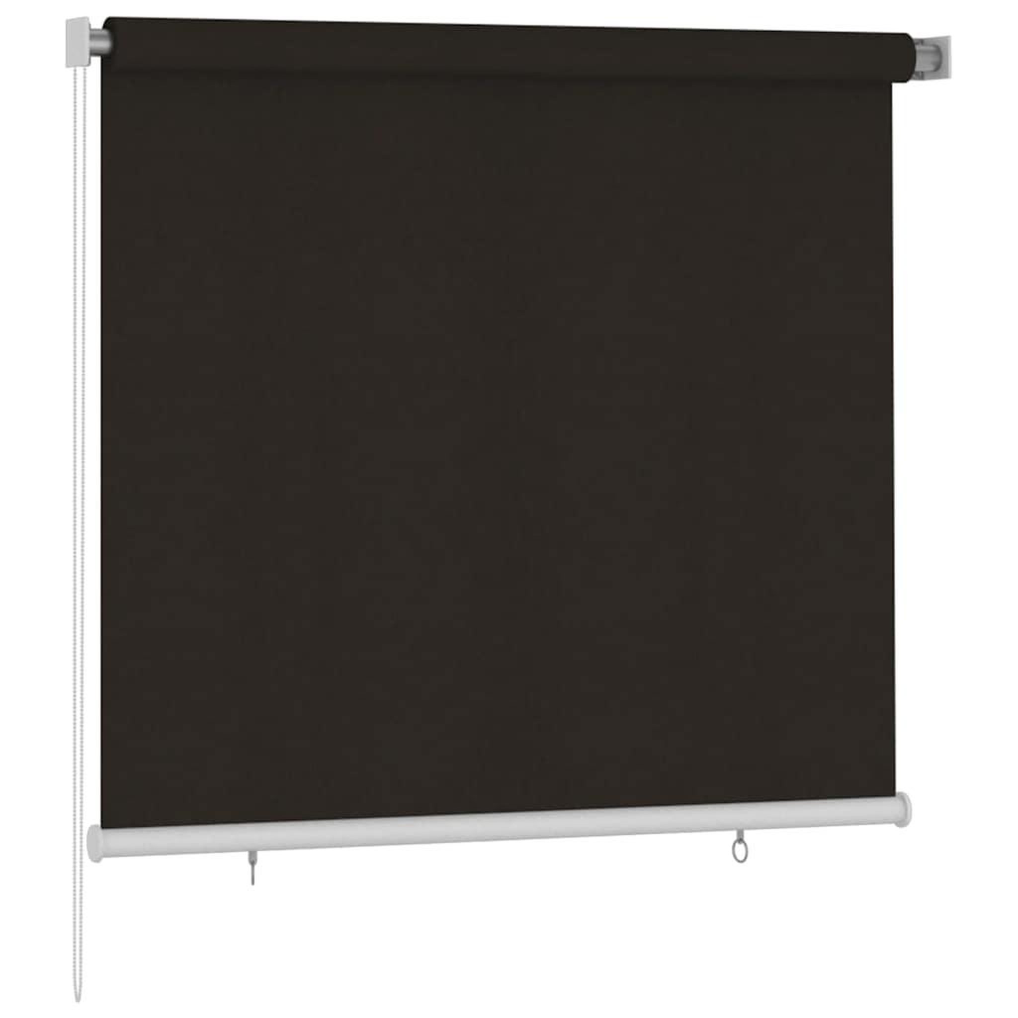 Voir la diapositive 2 : VIDAXL Store roulant d'exterieur 165 (l) x 140 (h) cm hdpe marron