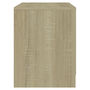 Voir la diapositive 5 : VIDAXL Table de chevet chene sonoma 45x34,5x44,5 cm bois d'ingenierie
