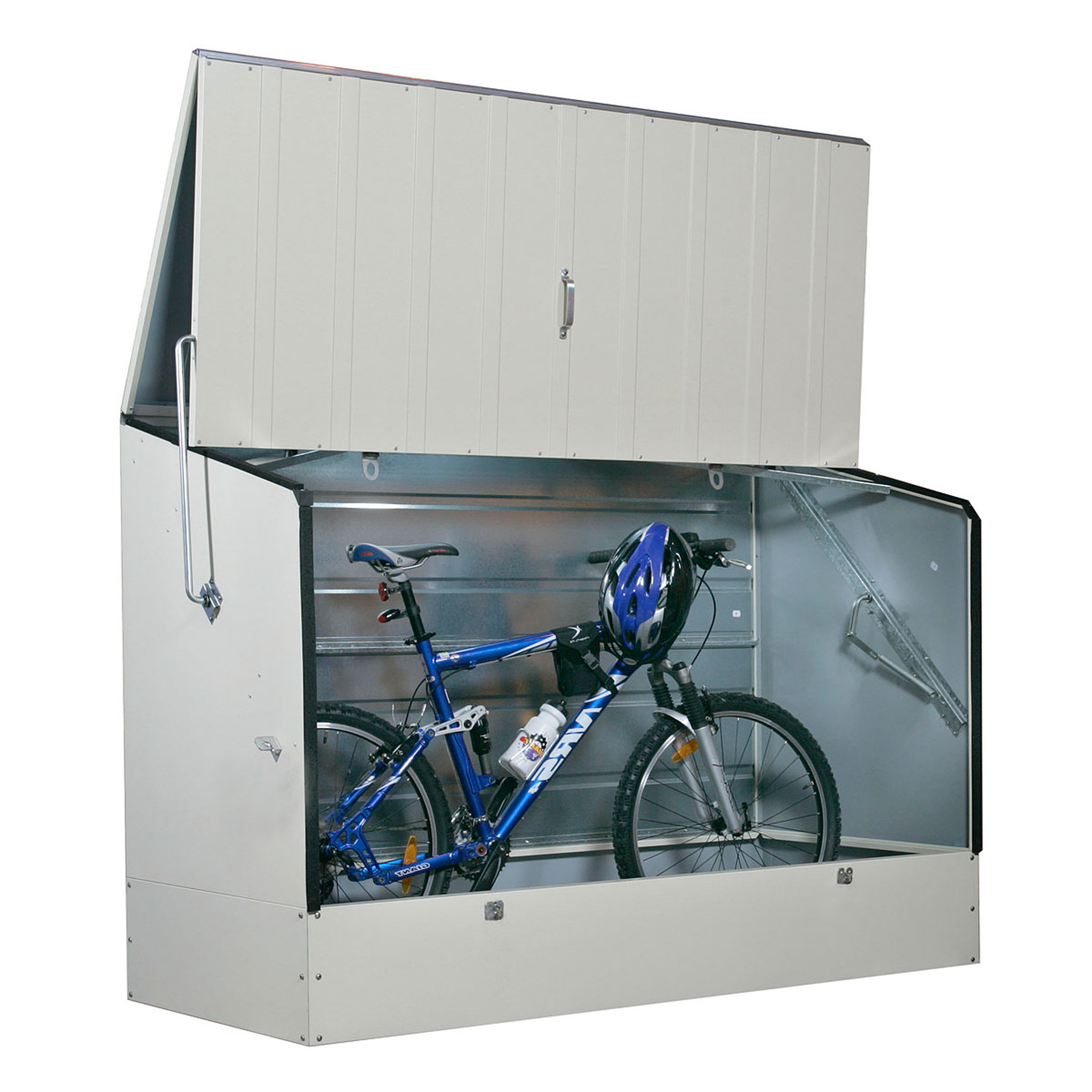 TRIMETALS Abri à vélos - Métal - Crème - 1,64m²