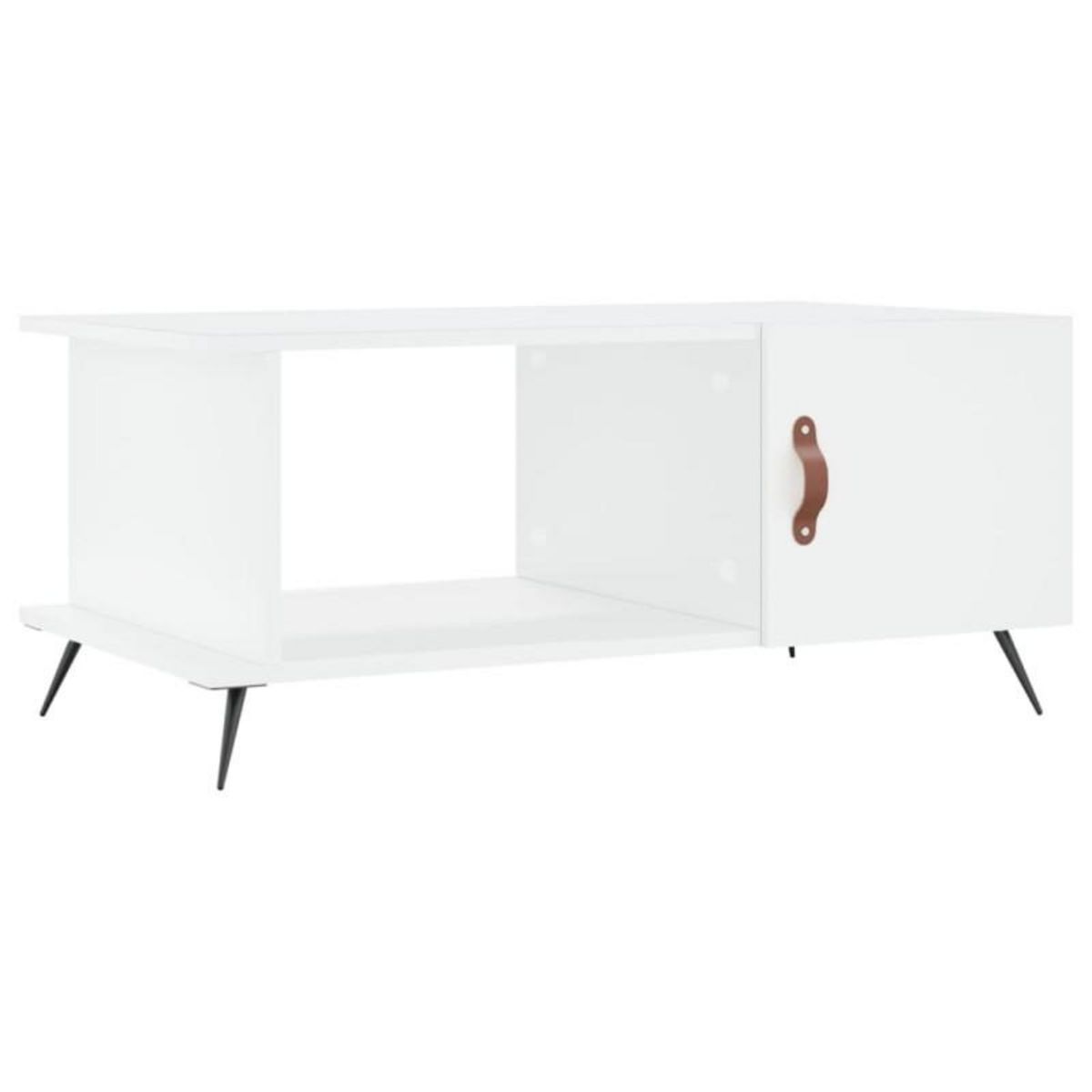VIDAXL Table basse blanc 90x50x40 cm bois d ingénierie