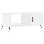 Voir la diapositive 2 : VIDAXL Table basse blanc 90x50x40 cm bois d ingénierie