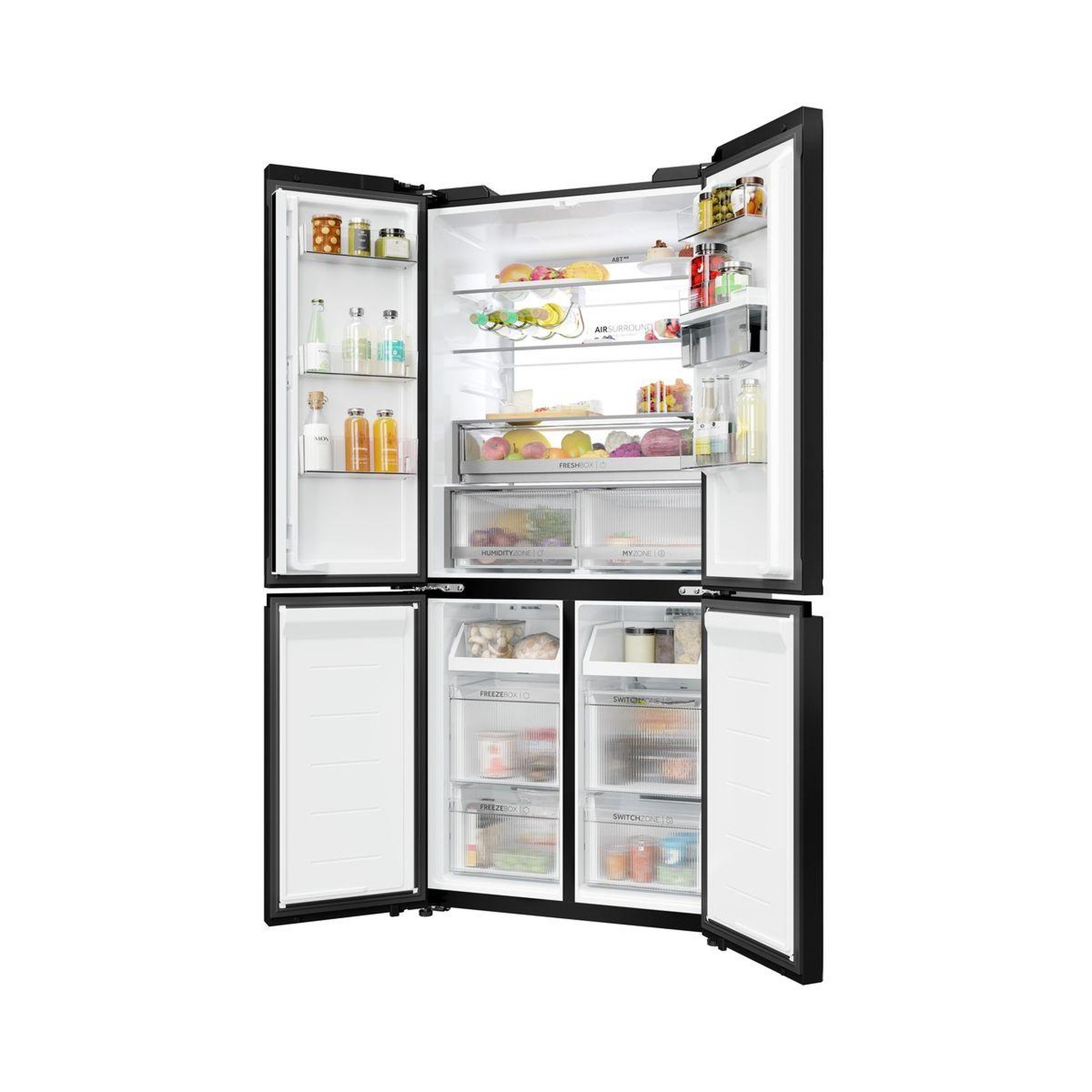 Voir la diapositive 4 : HAIER Réfrigérateur multi portes hckr7819dwgb