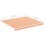 Voir la diapositive 6 : VIDAXL Tissu de remplacement pour auvent Jaune et orange 4x3,5 m