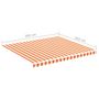 Voir la diapositive 6 : VIDAXL Tissu de remplacement pour auvent Jaune et orange 4x3,5 m
