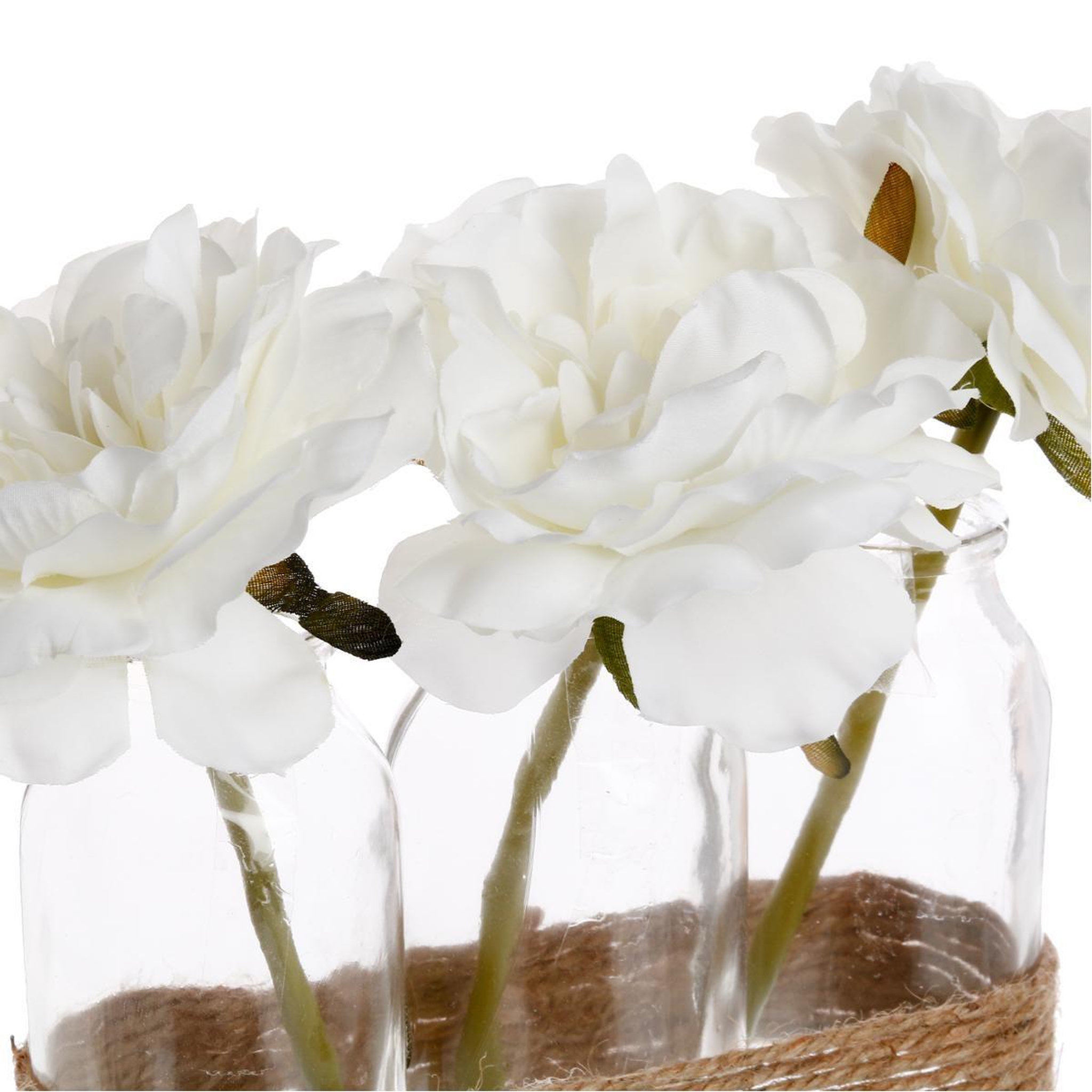 Voir la diapositive 2 : ATMOSPHERA Composition florale artificielle  tube  23cm naturel