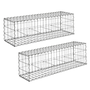 Voir la diapositive 3 : ID MARKET Lot de 2 gabions pour pierre 100 x 30 x 30 cm