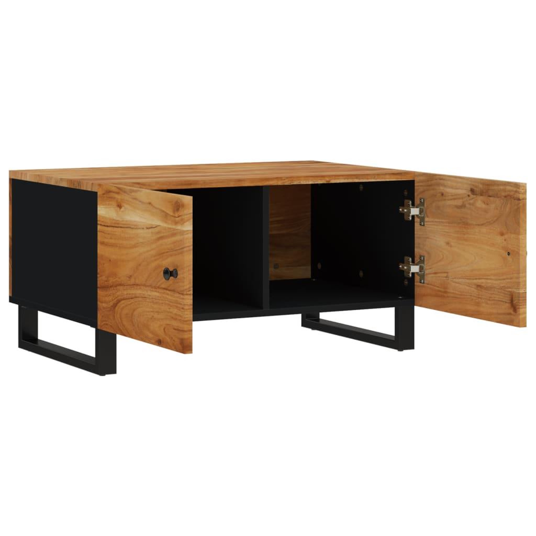 Voir la diapositive 5 : VIDAXL Table basse 80x50x40 cm Bois d'acacia solide et d'ingenierie