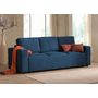 Voir la diapositive 2 : LISA DESIGN Livy - canapé droit convertible - avec coffre - en velours côtelé - 3 places