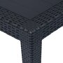 Voir la diapositive 3 : VIDAXL Table de jardin Anthracite 150x90x72 cm Plastique Aspect rotin
