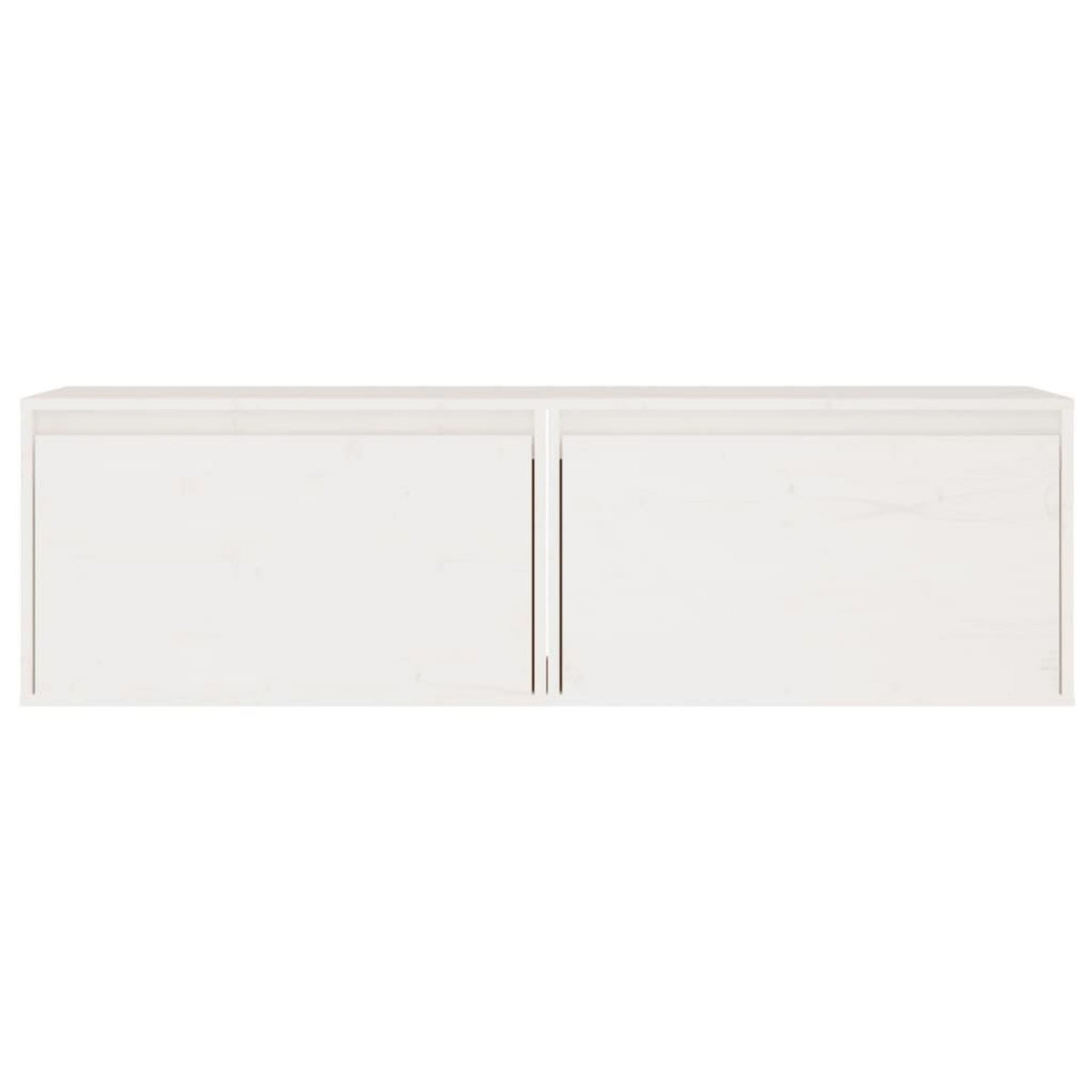 VIDAXL Armoires murales 2 pcs Blanc 60x30x35 cm Bois de pin massif