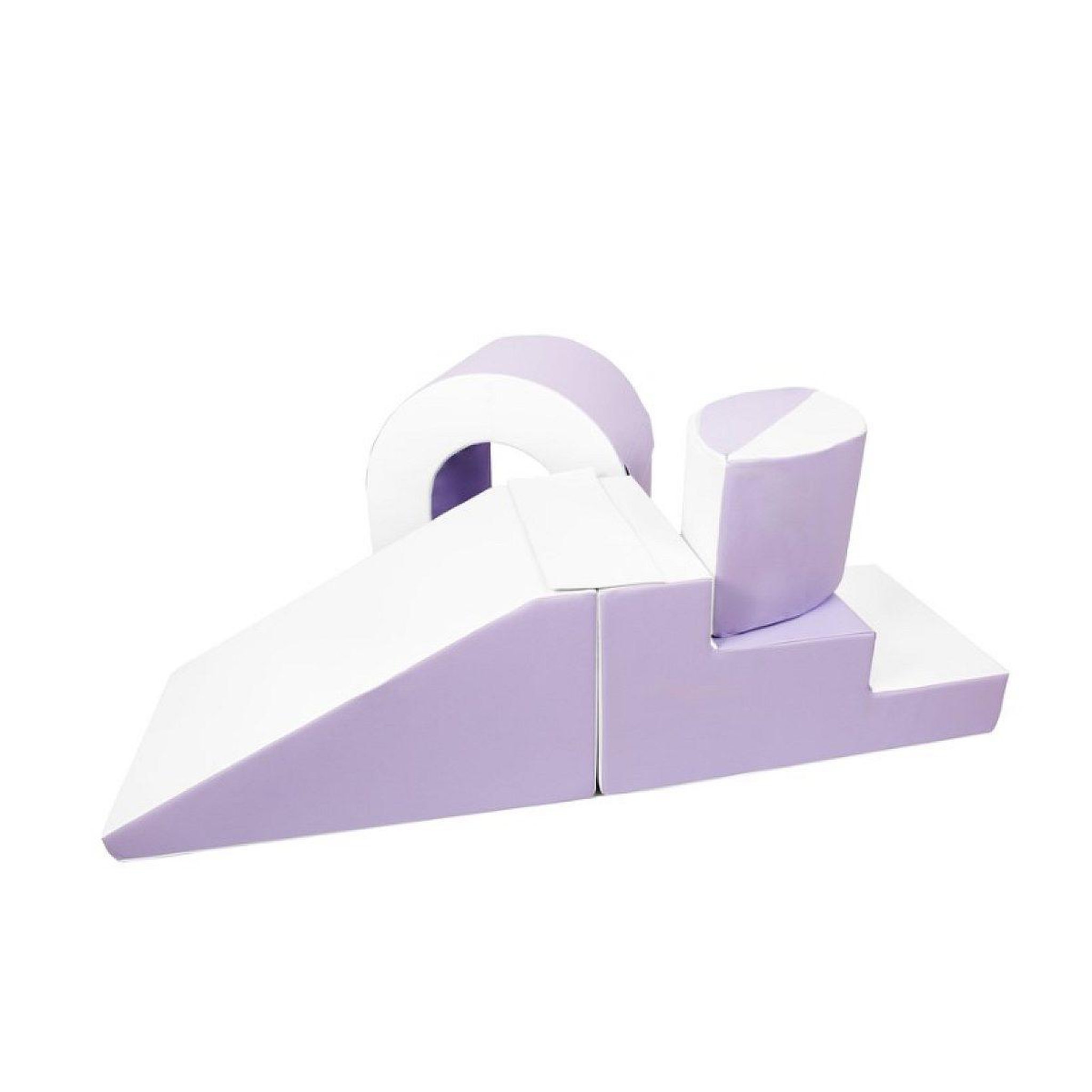 VELINDA Set de blocs en mousse 4 éléments blanc lilas