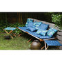 Voir la diapositive 2 : Jardin Privé Coussin bain de soleil ondulo 1740x600x50cm bleu marine JAKARTA