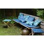 Voir la diapositive 2 : Jardin Privé Coussin bain de soleil ondulo 1740x600x50cm bleu marine JAKARTA