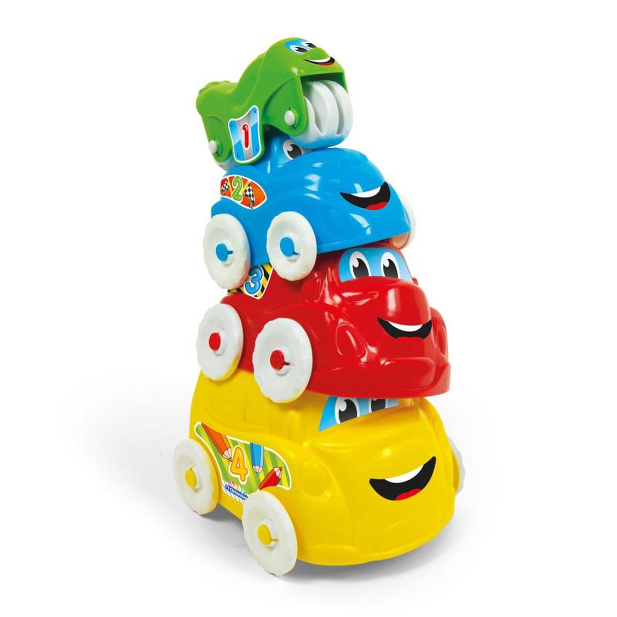 CLEMENTONI Clementoni Stacking Tower Vehicles, 4dlg.