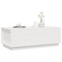 Voir la diapositive 4 : VIDAXL Table basse Blanc 100x50x35 cm Bois massif de pin