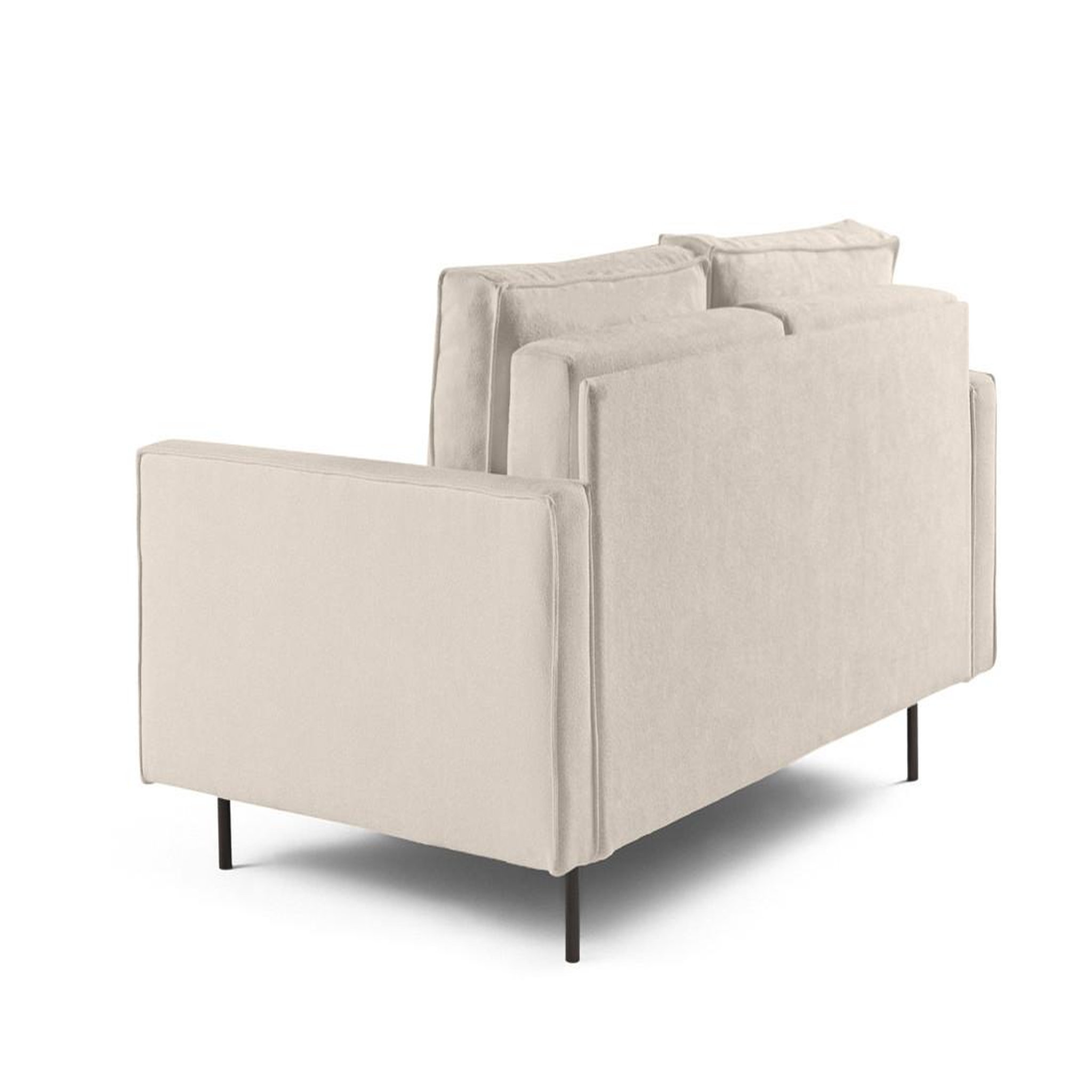 Voir la diapositive 4 : LISA DESIGN Charlie - canapé droit 2 places - en tissu
