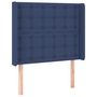 Voir la diapositive 2 : VIDAXL Tete de lit avec oreilles Bleu 83x16x118/128 cm Tissu
