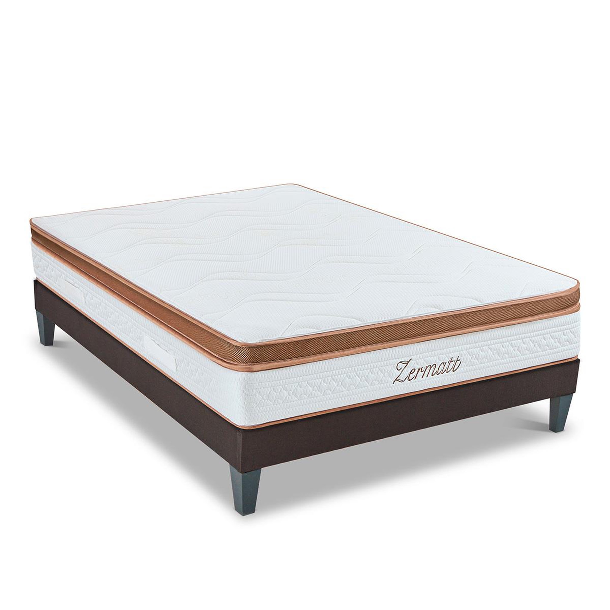 Voir la diapositive 3 : BELLECOUR Bellecour literie | ensemble zermatt | matelas mémoire de forme + sommier bois