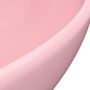 Voir la diapositive 5 : VIDAXL Lavabo ovale de luxe Rose mat 40x33 cm Ceramique