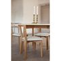 Voir la diapositive 3 : Paris Prix Lot de 2 Chaises Design  Cee  75cm Chêne & Blanc