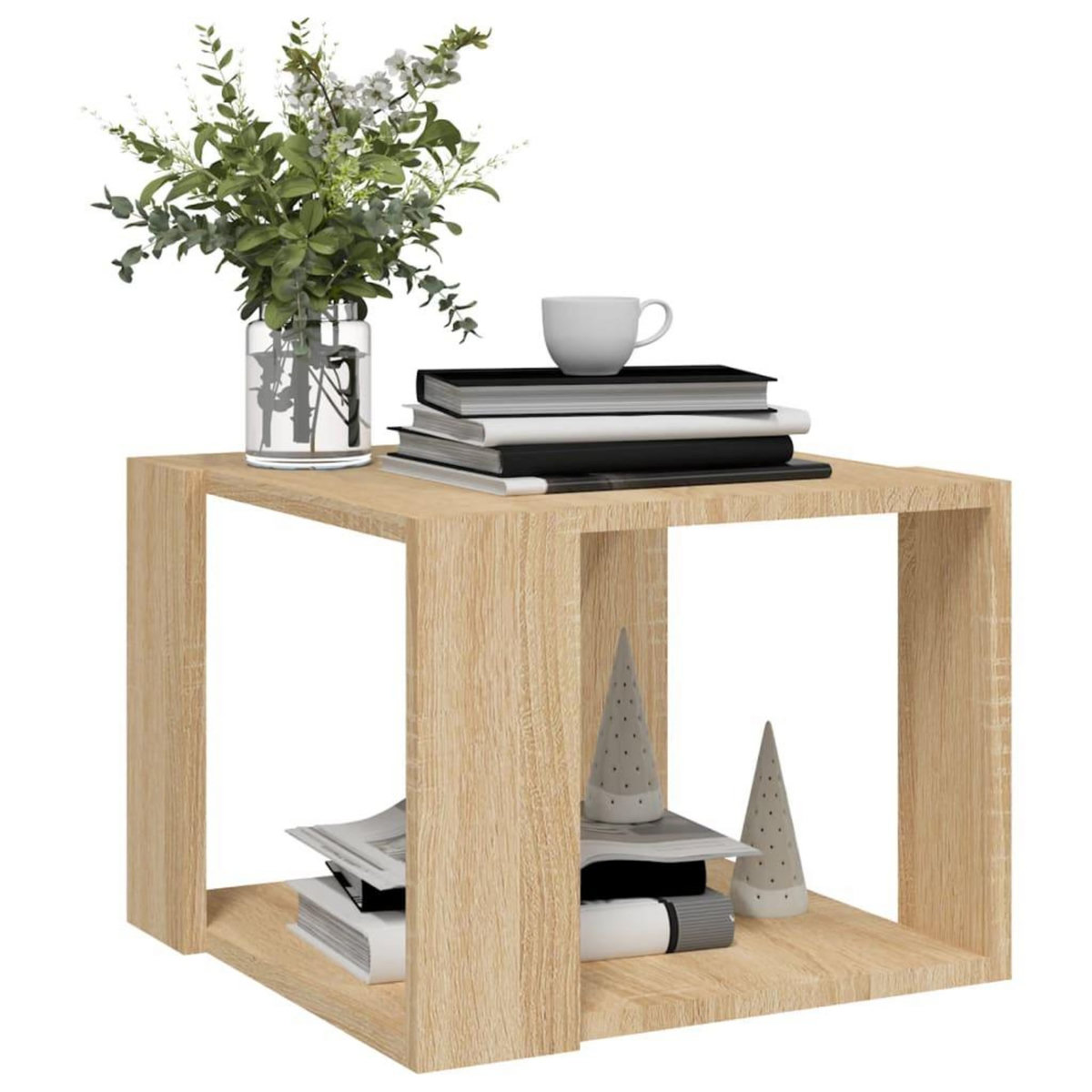 VIDAXL Table basse Chene sonoma 40x40x30 cm Bois d'ingenierie