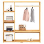 Voir la diapositive 4 : IDIMEX Penderie enfant RAFAEL avec étagères en pin massif