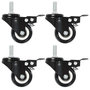 Voir la diapositive 1 : VIDAXL Roulettes pivotantes avec freins 4 pcs 50 mm