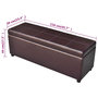 Voir la diapositive 6 : VIDAXL Banc long de rangement bois marron