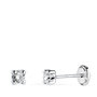 Voir la diapositive 1 : L'ATELIER D'AZUR Boucles d'Oreilles Or 18 Carats 750/000 Blanc Zirconium