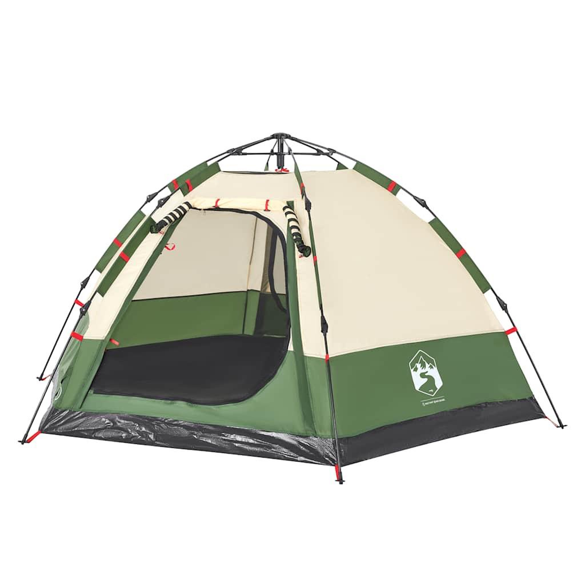 Voir la diapositive 4 : VIDAXL Tente de camping cabine 4 personnes vert liberation rapide