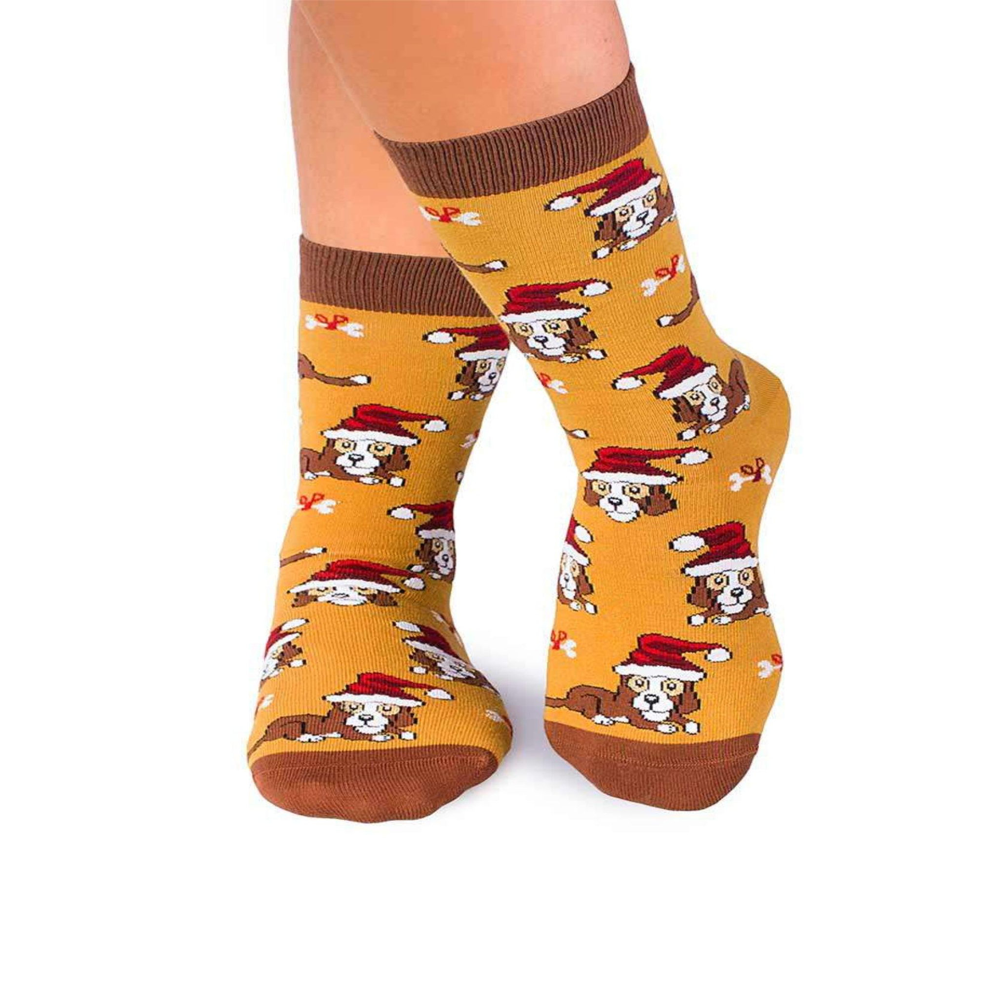 PIRIN HILL Chaussettes coton bio chiens. Coloris disponibles : Jaune