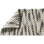 GUY LEVASSEUR Tapis de bain en polycoton fantaisie gris et blanc 50x80cm
