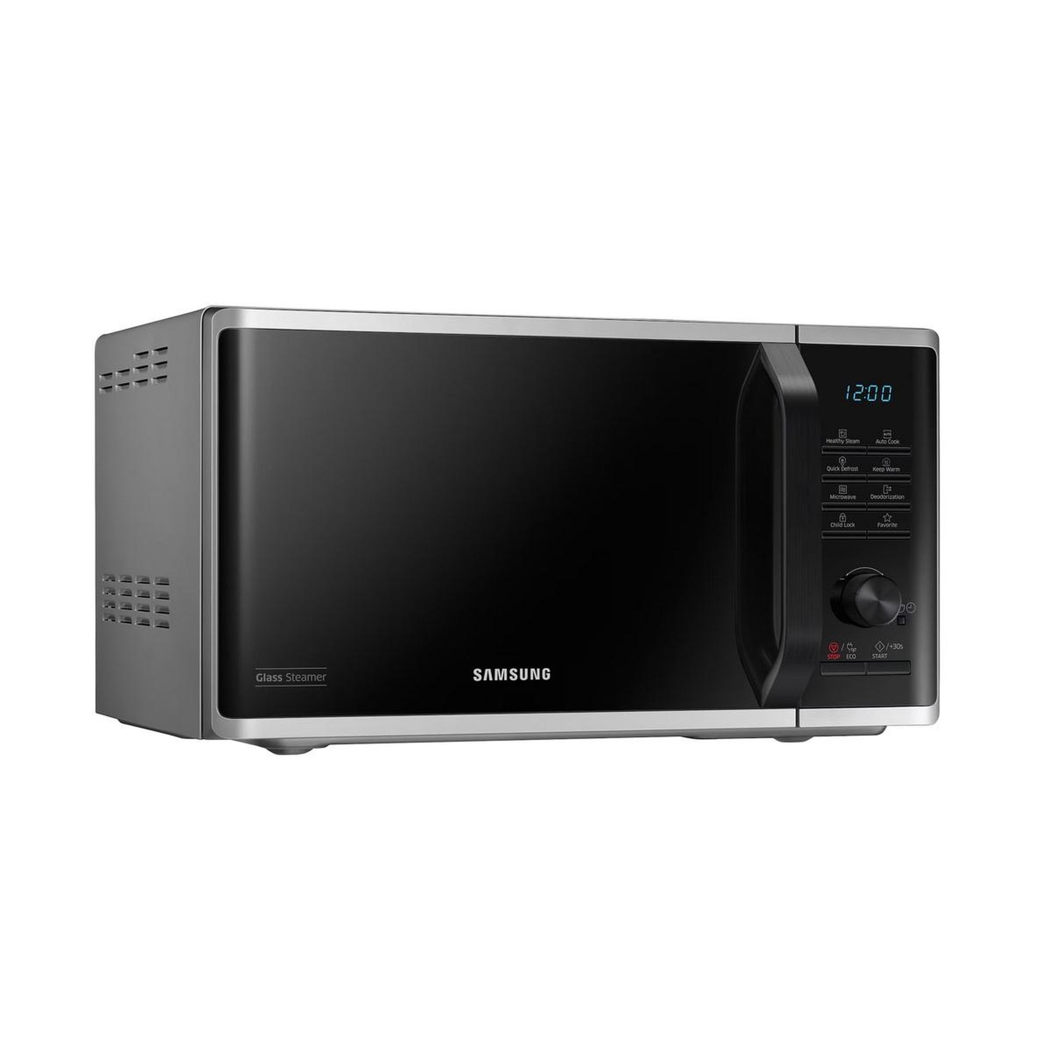 Voir la diapositive 2 : Samsung Micro-ondes solo 23l 800w silver/noir - MS 23 K 3555 ES