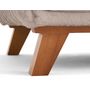 Voir la diapositive 5 : BEST MOBILIER Cristal - bout de lit - en fausse fourrure côtelée