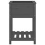 Voir la diapositive 5 : VIDAXL Jardiniere avec etagere Gris 54x54x81 cm Bois massif de pin