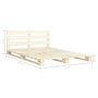 Voir la diapositive 6 : VIDAXL Cadre de lit de palette sans matelas bois massif pin 180x200 cm