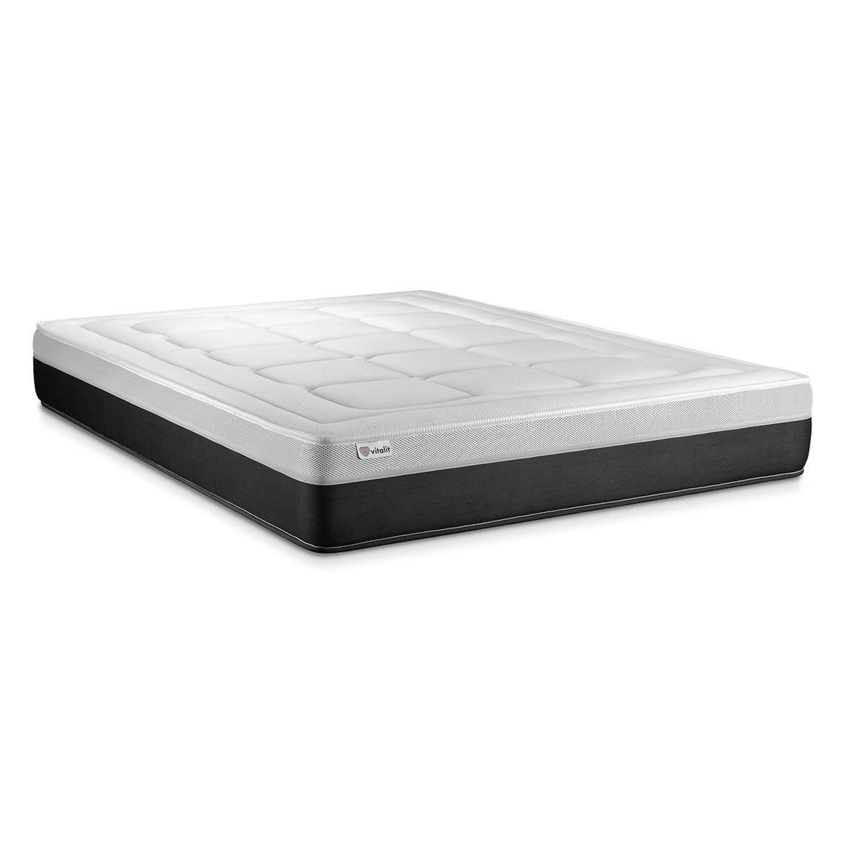 VITALIT Ensemble VITAL FORM 180 x 200 cm sommier Kit blanc