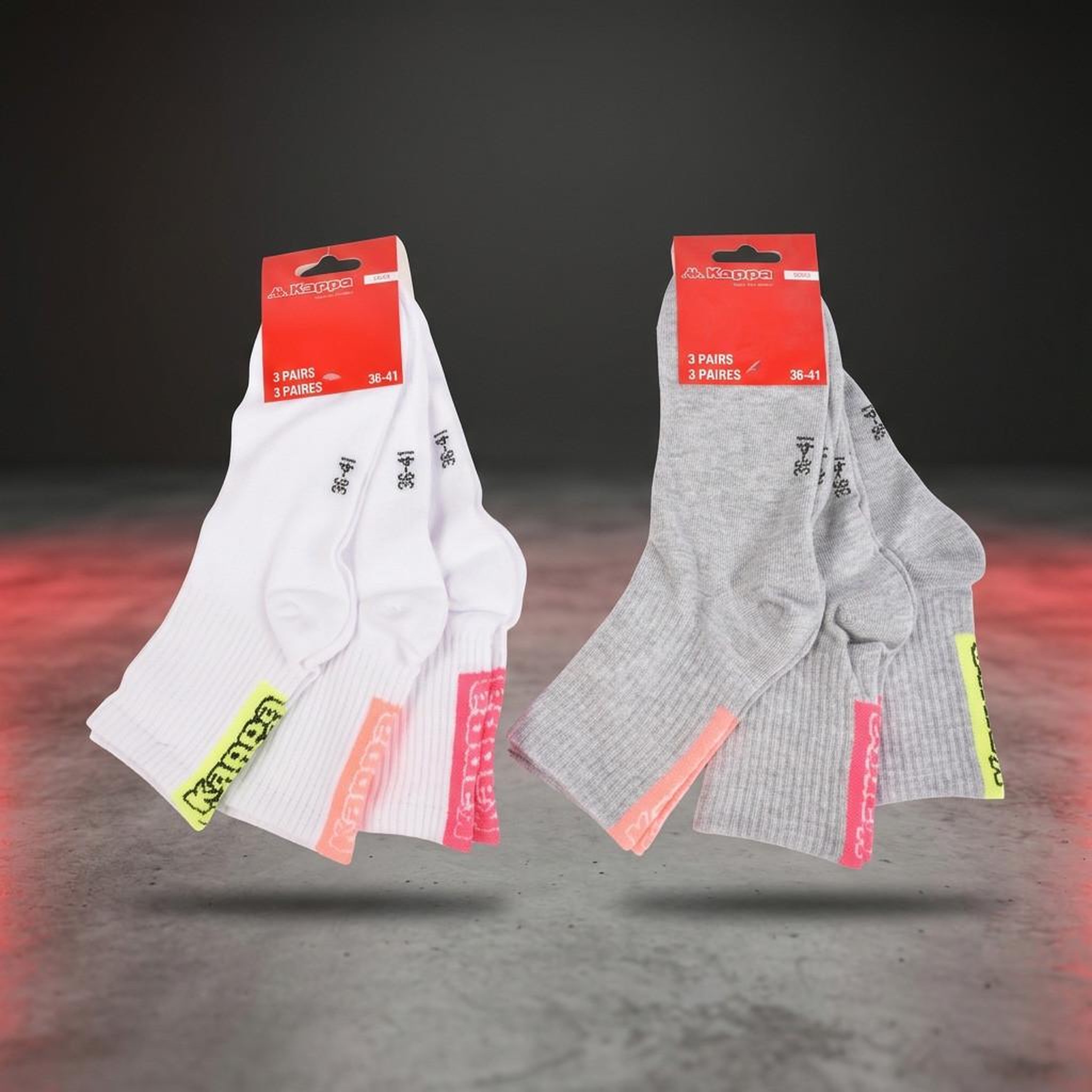 Voir la diapositive 4 : KAPPA Pack de Chaussettes Femme Quarter KAPPA (Lot de 6)