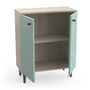 Voir la diapositive 4 : Buffet 2 portes style industriel L60cm SMART