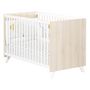 Voir la diapositive 1 : BABY PRICE  Lit bébé sommier réglable  60x120cm SCANDI coloris naturel  