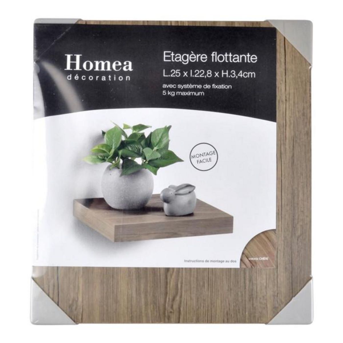 Paris Prix Étagère Murale Design  Flottante  25cm Chêne