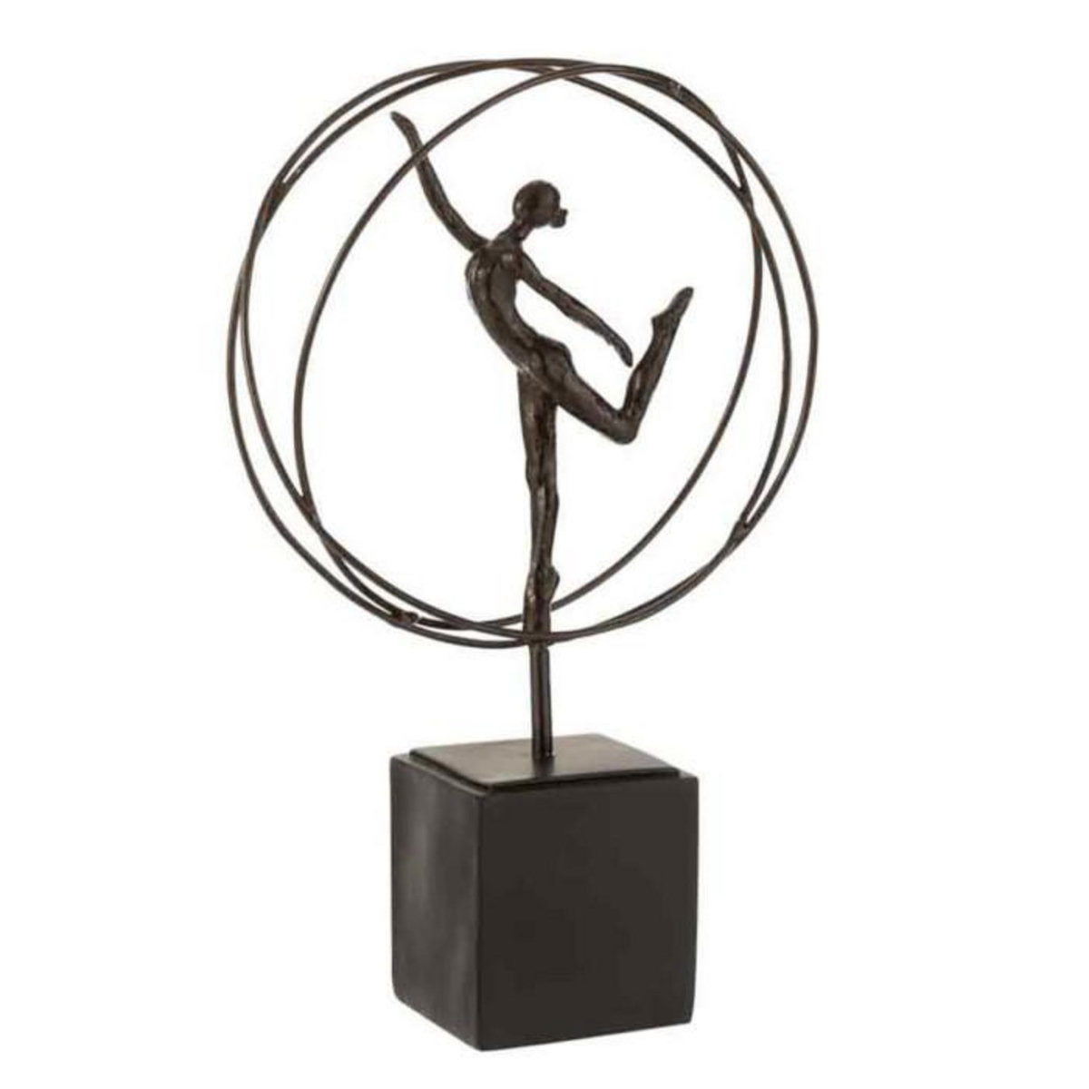 Paris Prix Gymnaste Sur Socle  Cercle  35cm Marron