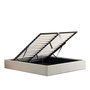 Voir la diapositive 1 : OLYMPE LITERIE OLYMPE LITERIE | Lit coffre tissu beige ATLAS 2 places