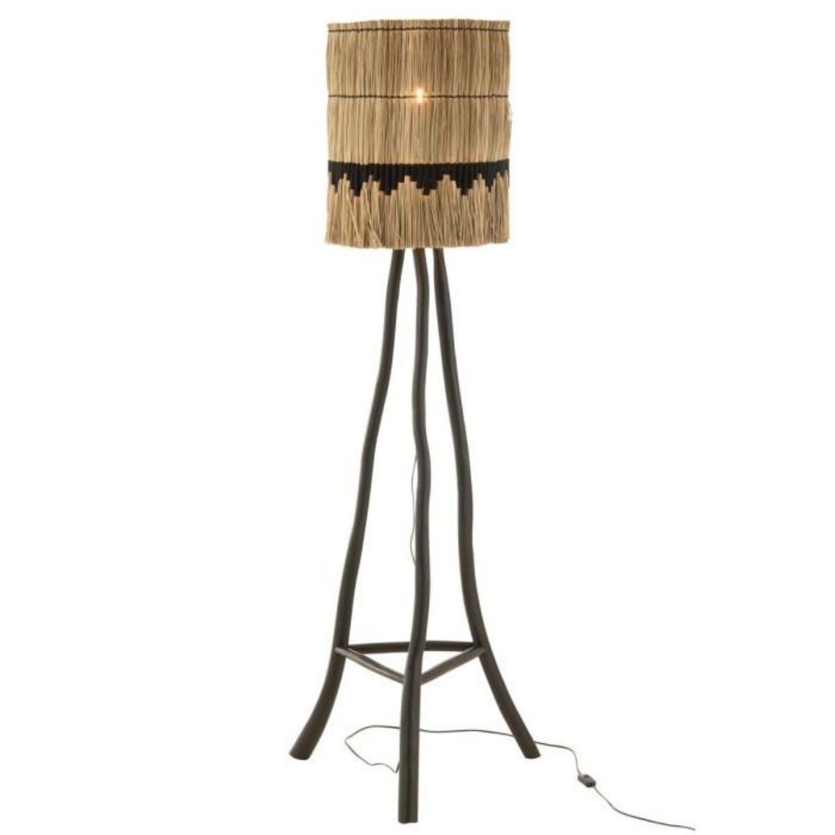 Paris Prix Abat-Jour Déco  Black Lombok  50cm Naturel