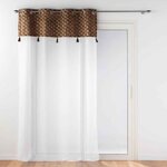 Paris Prix Rideau Voilage à Œillets  Evie  140x240cm Choco