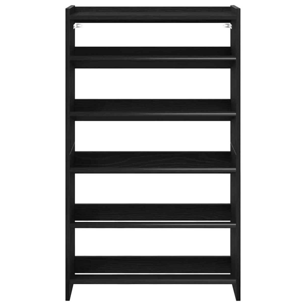 VIDAXL Etagere a chaussures noir 60x25x100 cm bois d'ingenierie