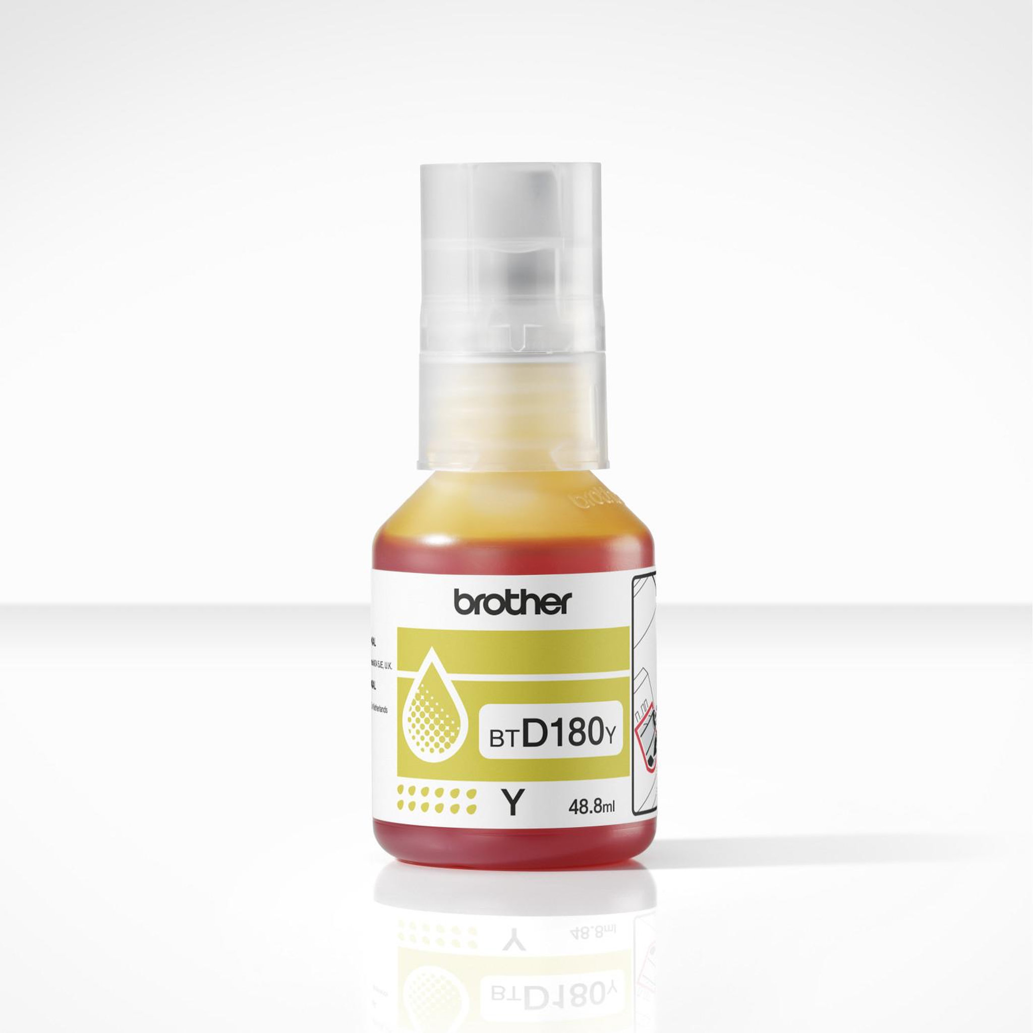 Voir la diapositive 3 : Brother Cartouche d'encre bouteille d'encre btd180 jaune (yellow) - btd180y