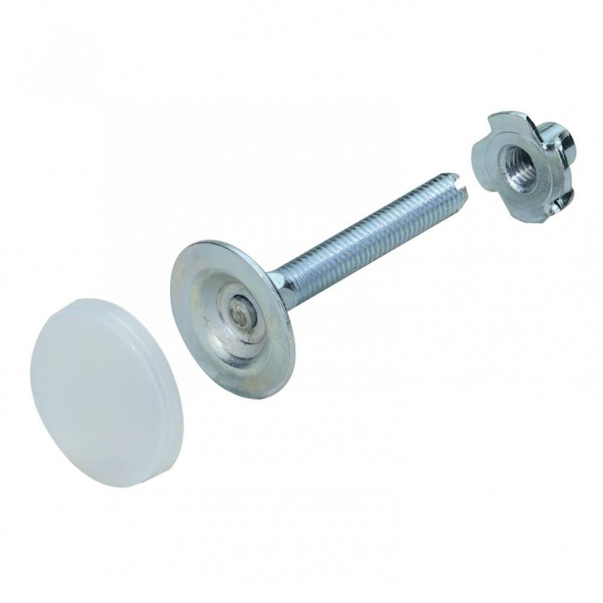 CENTRALE BRICO Lot de 2 vis de réglage écrou acier zingué HETTICH, l.60 mm