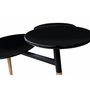 Voir la diapositive 2 : Paris Prix Table d'Appoint Design  Butler  86cm Noir